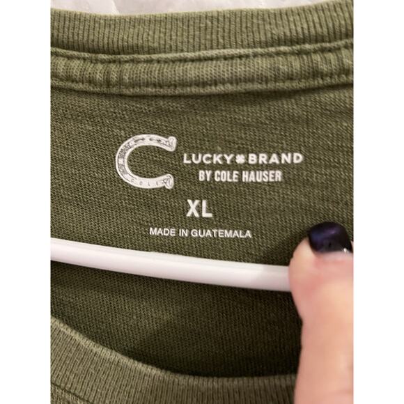 Lucky Brand X Cole Hauser Green Get After It Graphic Tee Sz Xl - Picture 5 of 7